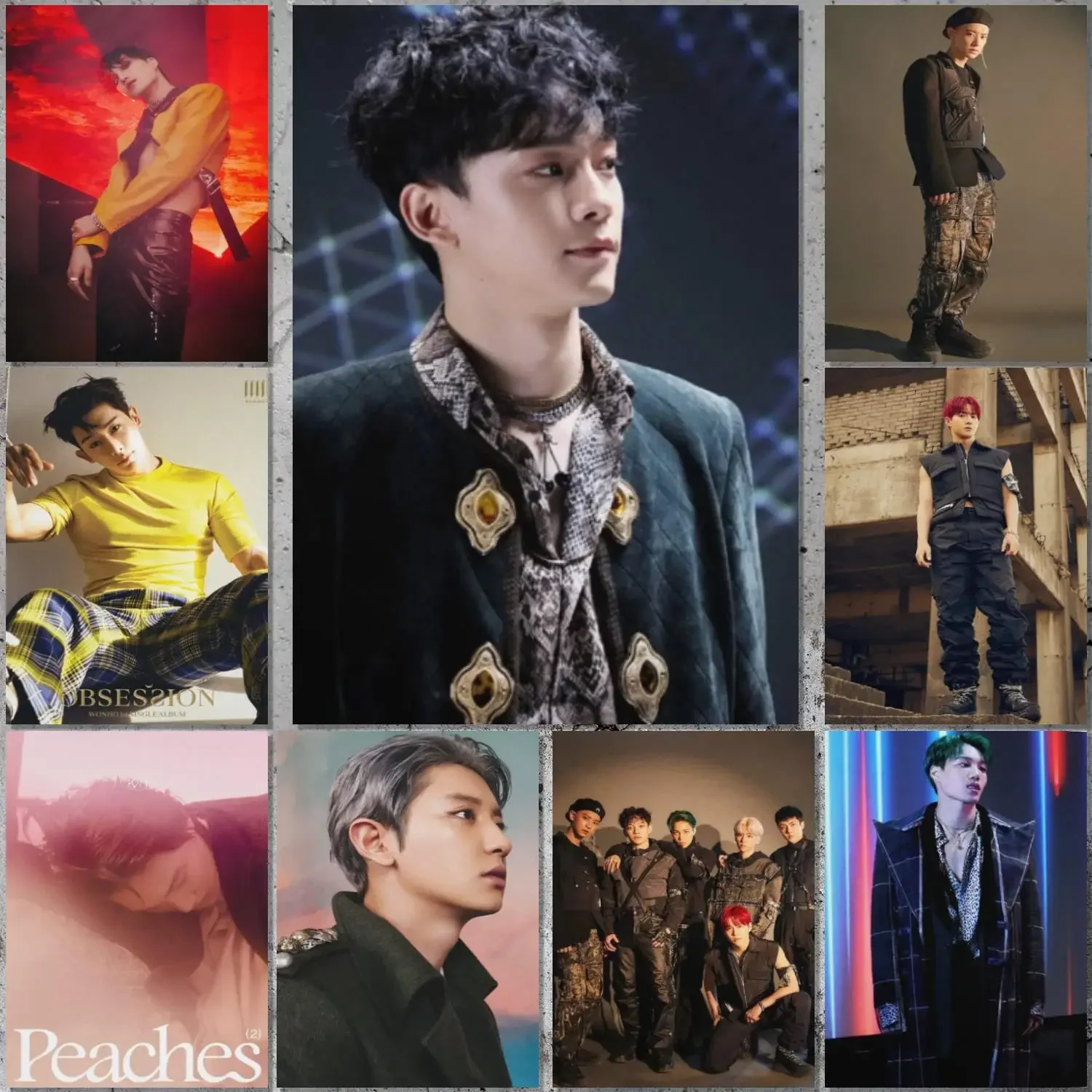 exo obsession album singer Poster Canvas Art Poster and Wall Art Picture Print Modern Family bedroom Decor Posters