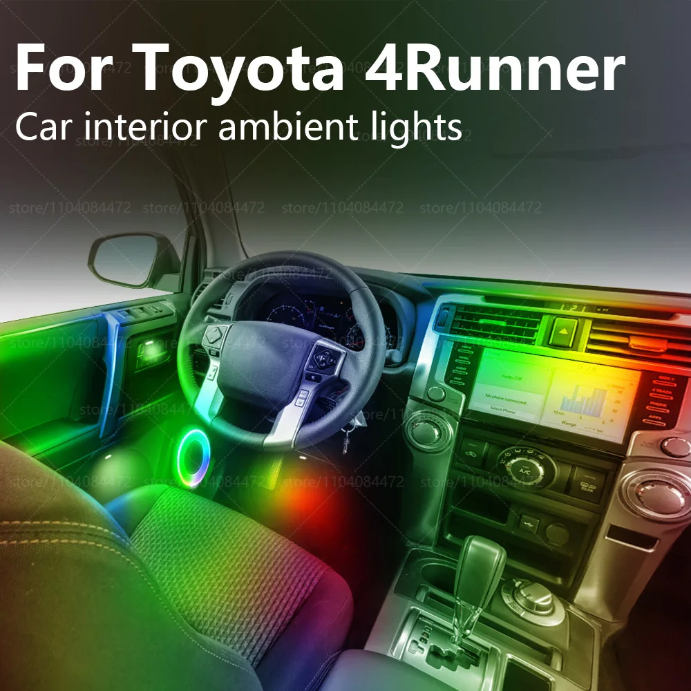 

Для Toyota 4Runner 22in1 RGB салон автомобиля акриловые автомобильные окружающие освещение RGB скрытая акриловая полоса украшения атмосфера аксессуары