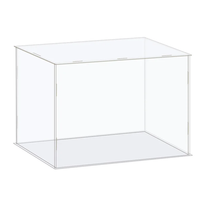 Clear Acrylic Display Case Box Storage Box Assemble Dustproof Protection Showcase for Collectibles Action Figures Organizing Toy