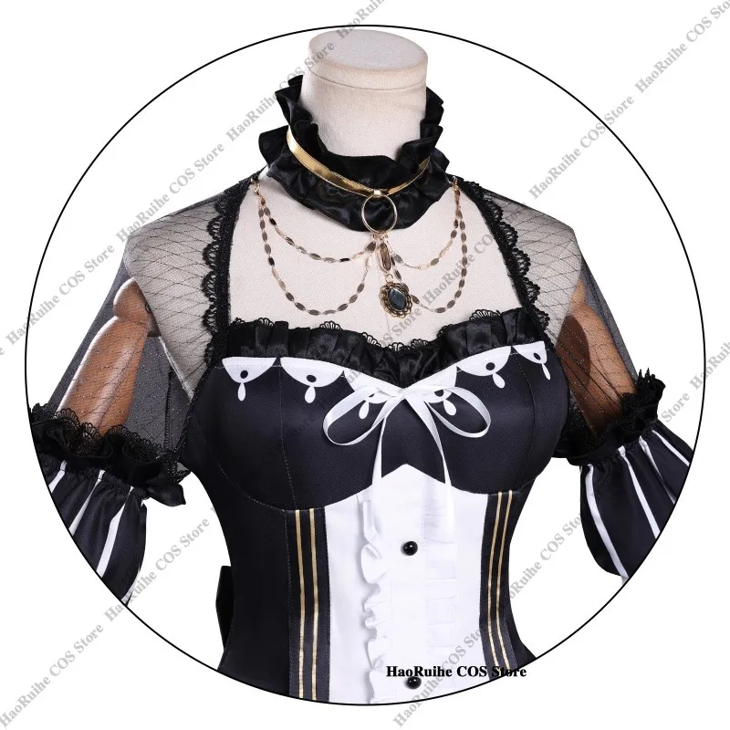 ซาเอคิ มิเรีย มาโฮ โชโจ โนะ มาโจ ไซบันชุดคอสเพลย์คาวาอิ โกธ โลลิต้า จิไร เคอิชุดเจ้าหญิงวิกผมคริสต์มาส