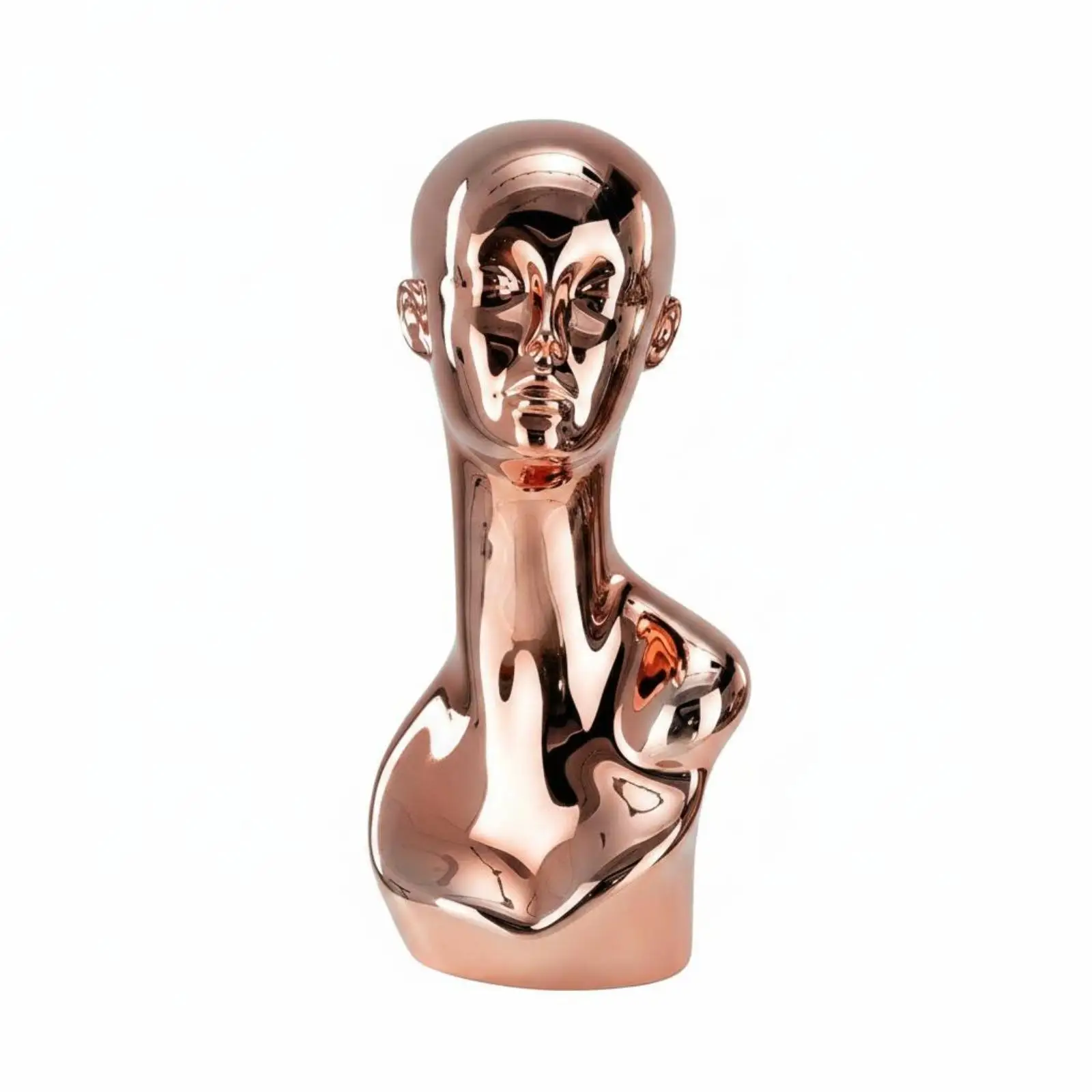 Mannequin Head Stand Shoulder Base Hairpiece Display Head Glossy Finish for