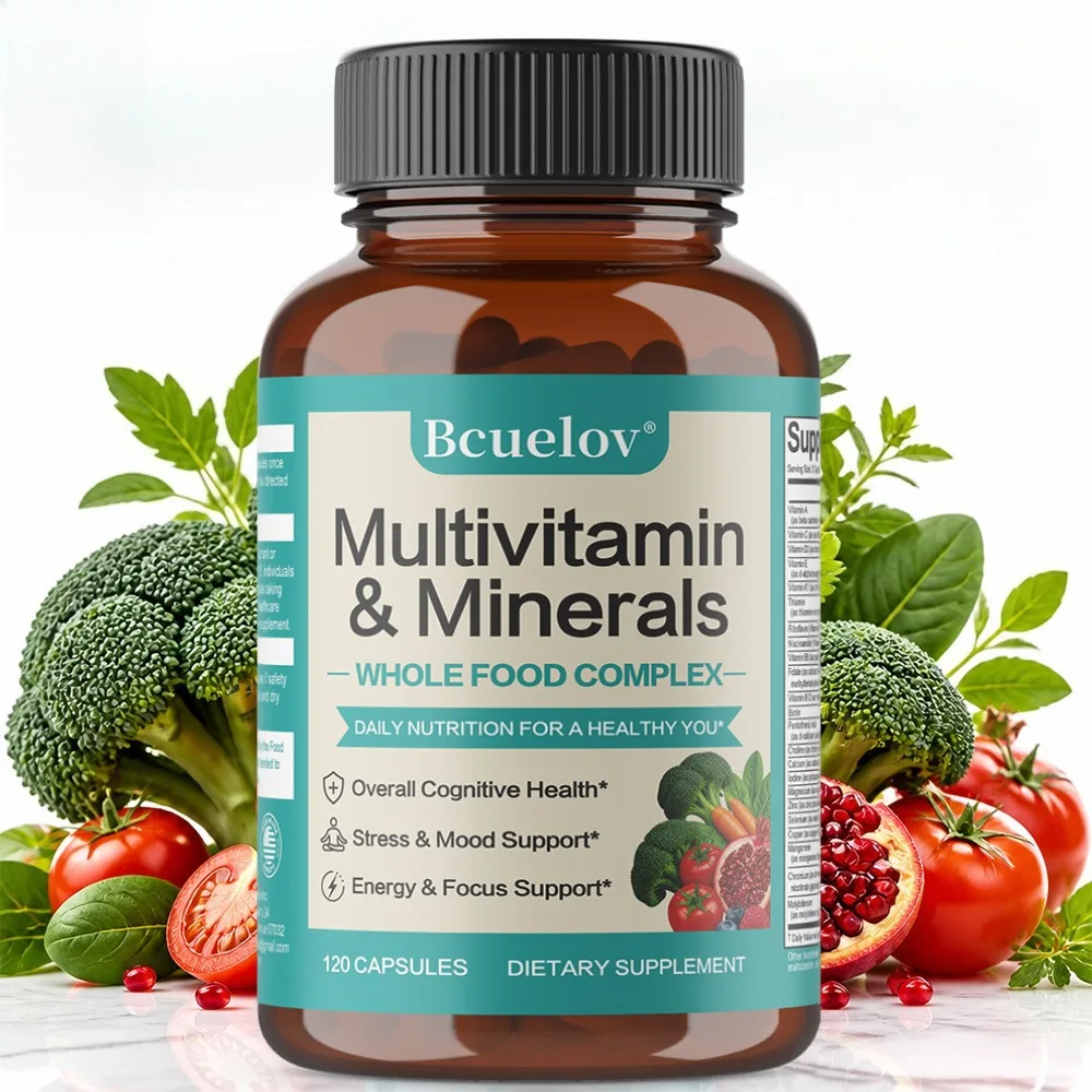 Whole Food Multivitamin & Mineral Supplement for Men & Women – Energy Support Vitamins for Immune, Brain & Metabolism Support