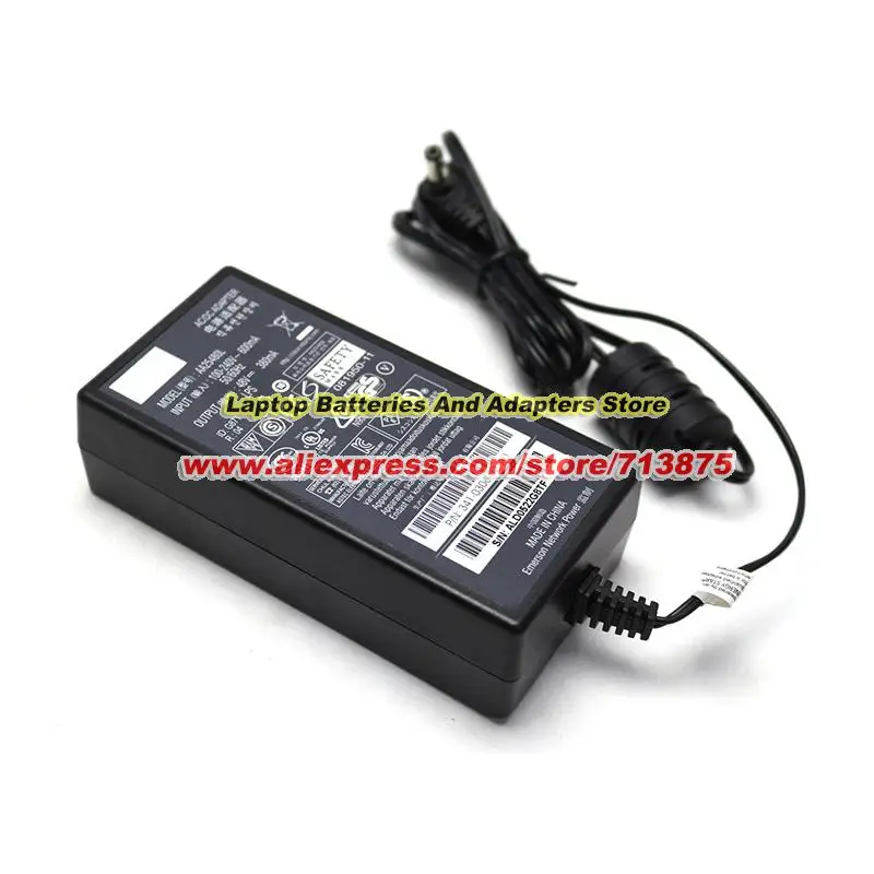 

AA25480L 48V 380mA AC адаптер для P/N 341-0306-02 AIR-PWR, блок питания для WiFi / VOIP с разъемом 5.5x2.5 мм