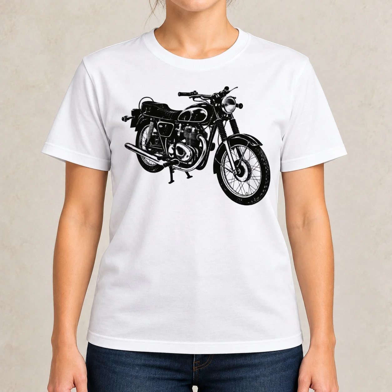 Roblox Motorcycle Bike Default Avatar Shirt Classic Women T-Shirt tops vintage Women's t-shirt