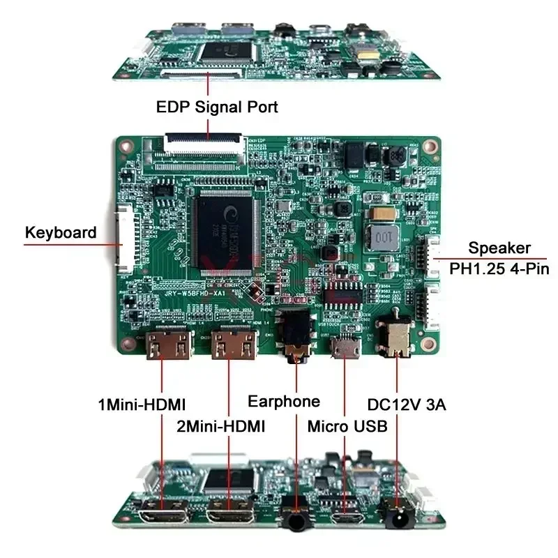 For N173HGE LP173WF4 B173HAN01 N173HCE B173HAN04 B173HTN01 NV173FHM Controller Board Kit EDP-30Pin Display 2Mini-HDMI 1920x1080