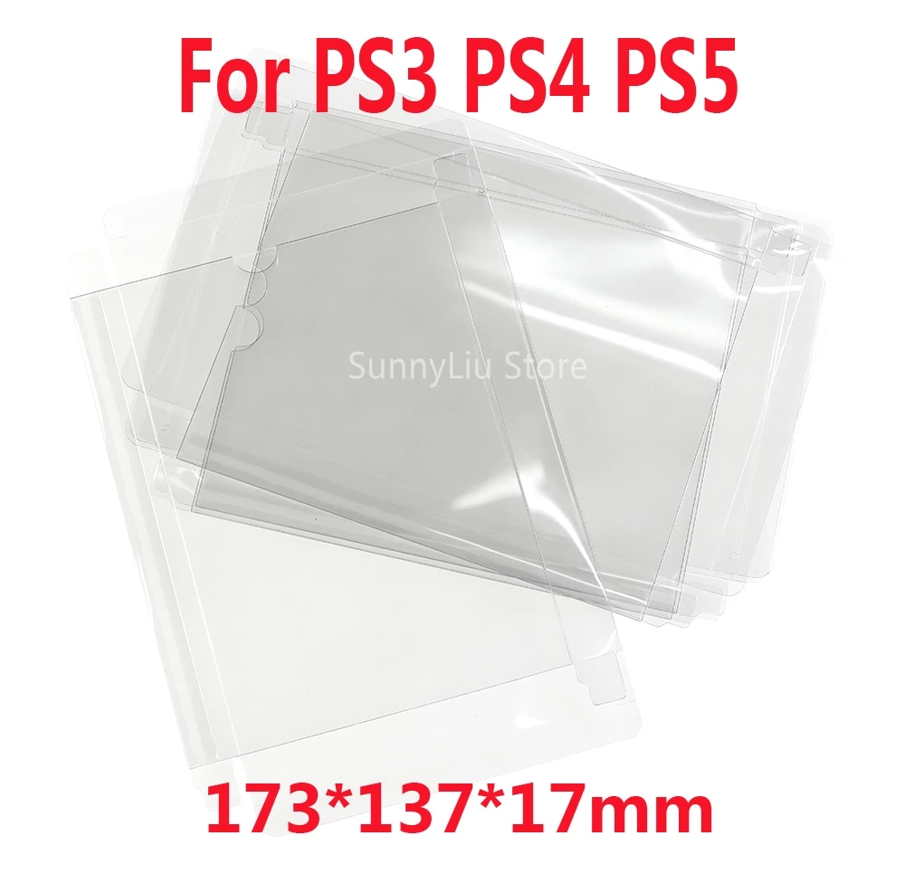 50pcs Clear PET Game card case cover For PS5 PS4 PS3 CIB Boxed Games Cartridge Box ET protective box for PS5 PS4