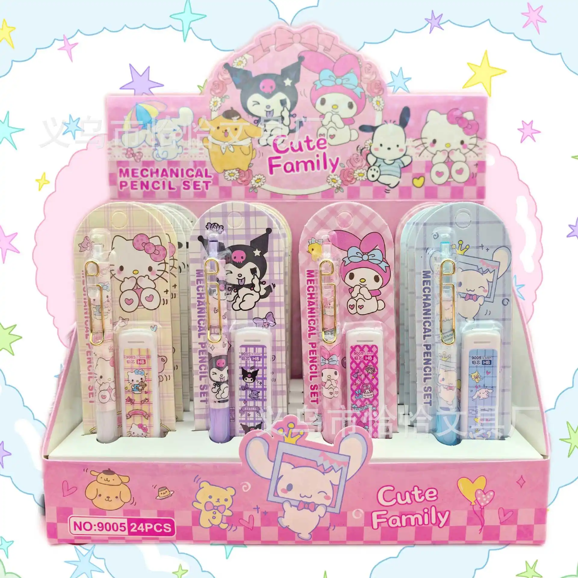 12/24 قطعة لمجموعة الرسوم المتحركة الميكانيكية كورومي ل سينامورول 0.5 مللي متر للطلاب قلم رصاص ميكانيكي تعلم القرطاسية #1
