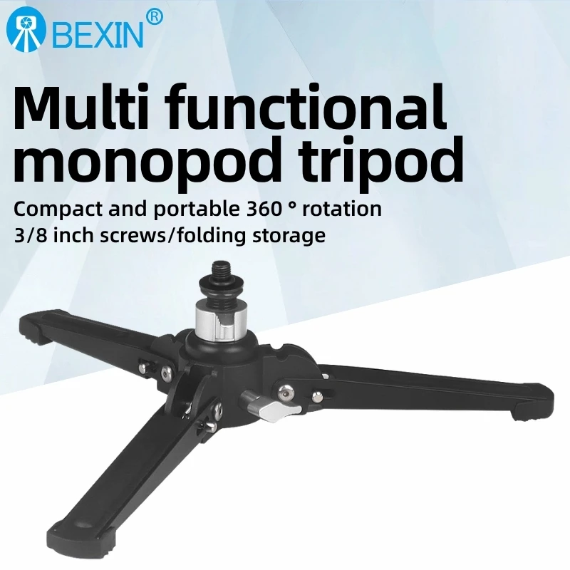 BEXIN ST-1 Tabletop Tripod Support Bracket For Professional Monopod Aluminum 3/8