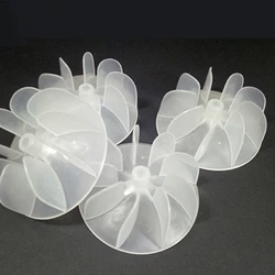 Mini Hair Dryer Fan  Mini Fan  Plastic Small Power Hair Dryer Fan Leaves Motor Accessories (10 Pieces)