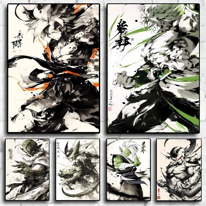 

Canvas Artwork Painting Dragon Ball Goku Vegeta Pictures Cuadros Wall Bedroom Decoration Modular Prints Posters Best Gifts