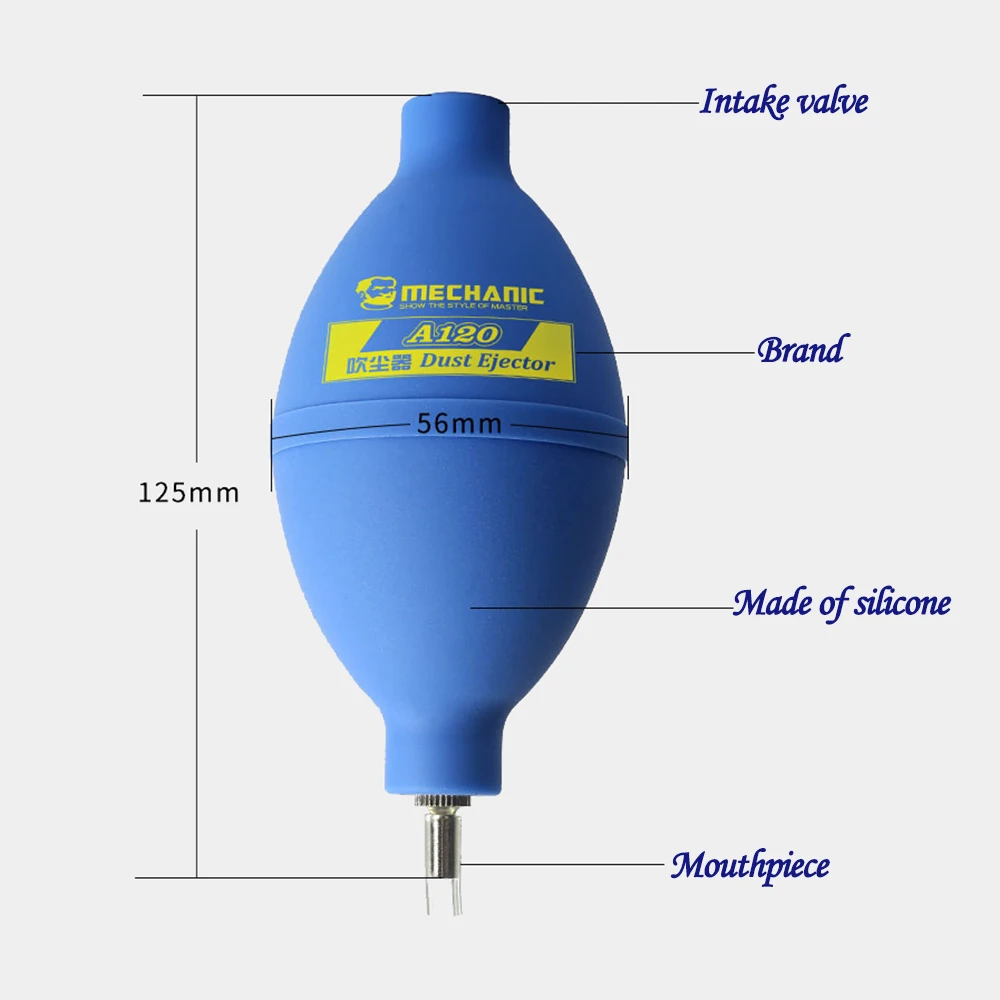 メカニックA120ブローボールシリコンダストブロワーモービルコンピュータカメラブロワー電子機器クリーニングサービスツール