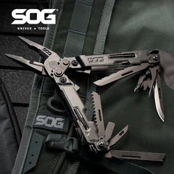 SOG 21 Tools PowerAccess Deluxe Tactical Multi-Tool Folding Pliers Pocket Knife Multitool EDC Outdoor Camping Survival Equipment