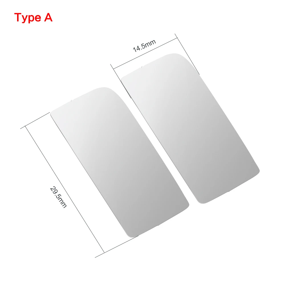 YEAHRUN 2PCS Simulation Edelstahl Seite Rückspiegel Objektiv für TRX-4 TRX-6 1/10 RC Crawler Auto Modell Upgrade Teile