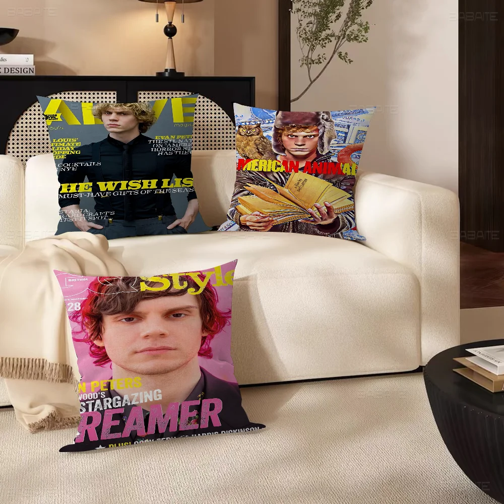 

Evan Peters Actor Pillowcases Home Bedding Decorative Pillow Cover Wedding Super Soft Pillow Case