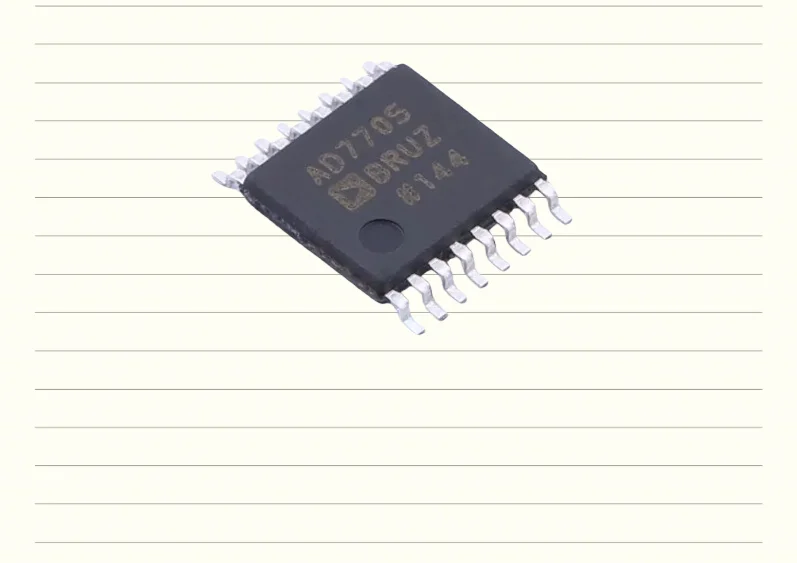 Original genuine AD7705BRUZ-REEL7 AD7705 TSSOP-16 16 bit analog-to-digital converter chip 3 V/5 V, 1 mW, 2/3 channels, 16 bit,