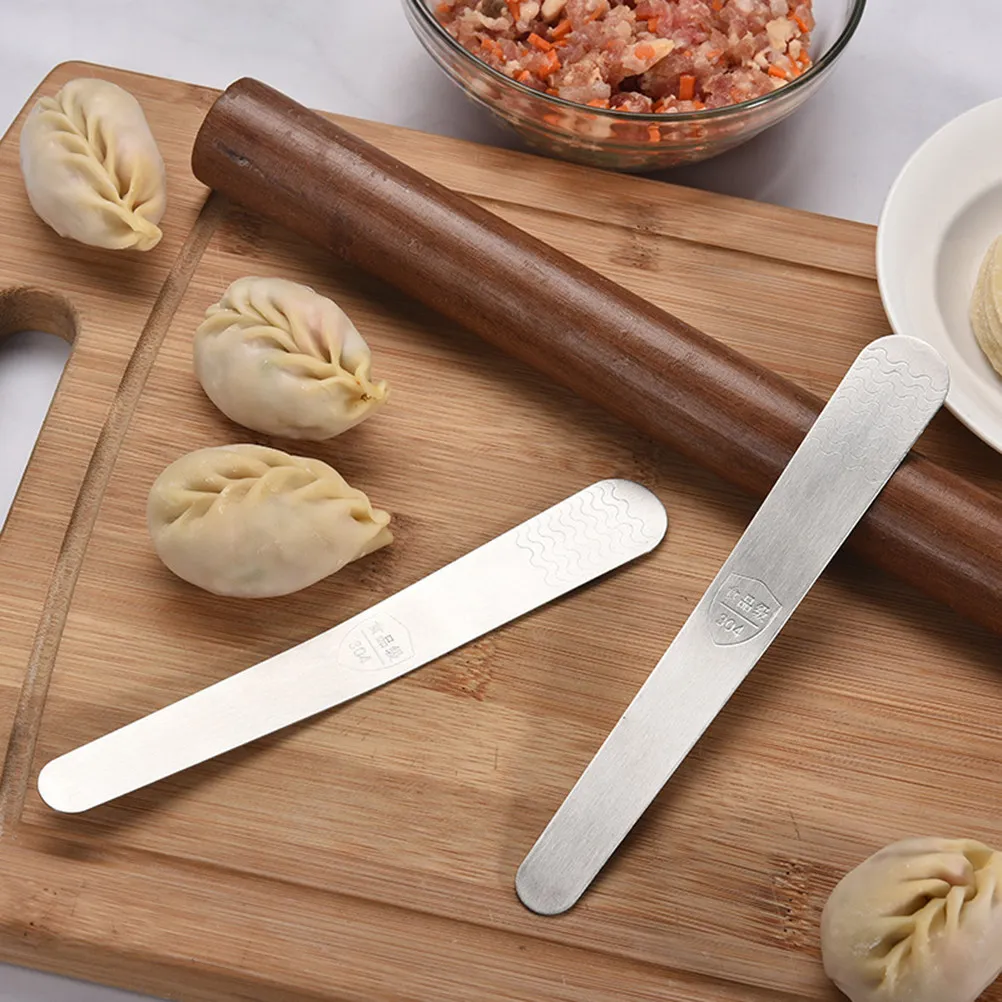 4Pcs Rustproof Stainless Steel Fillings Spoon for Dumplings Ravioli Wonton Pierogi Empanada Bun Pot Sticker Homemade Cooking