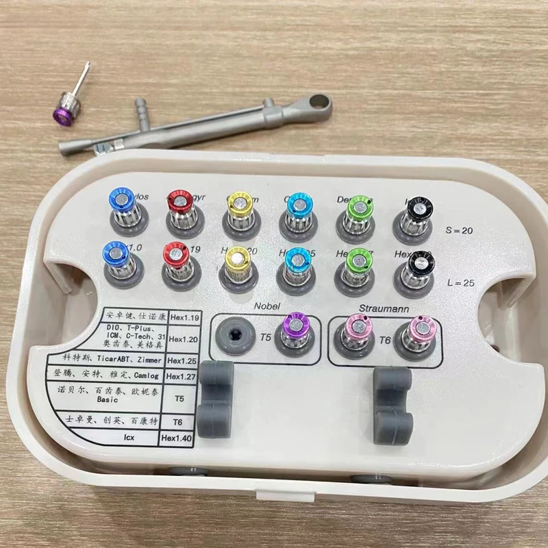 

Dental Color Restoration Kit Dental Universal Implants Torque Wrench Screwdriver Dentist Materials