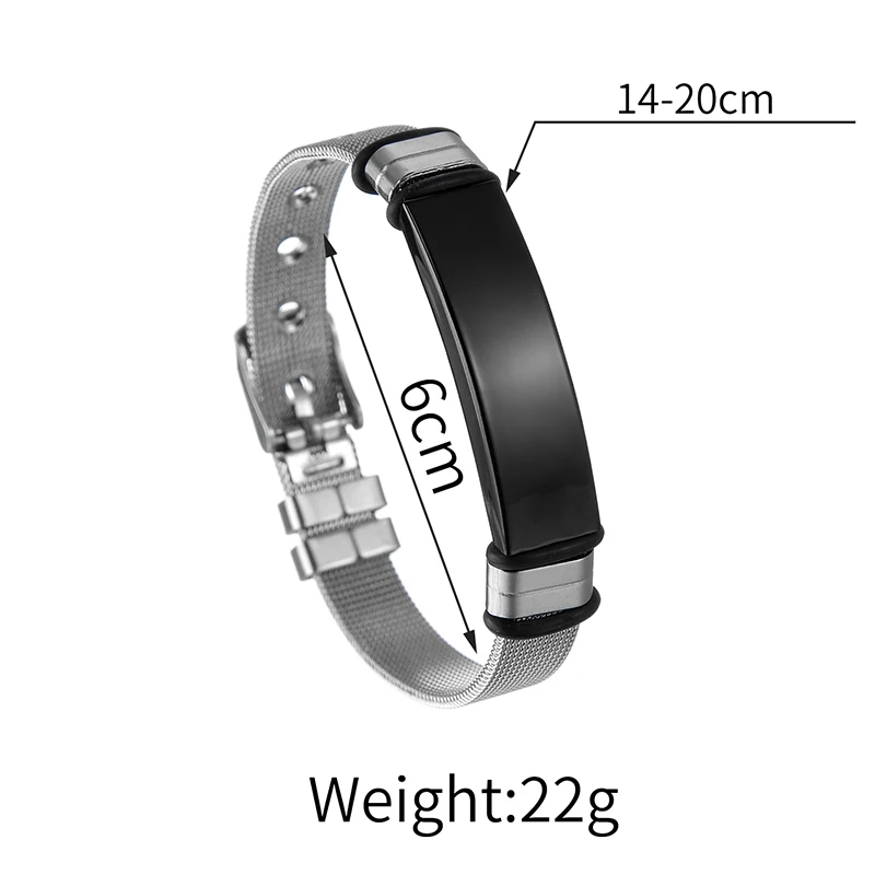 Nextvance Custom name Bracelet For Men Steel Adjusted Personalized Engraved Date for Couple Boy Unisex Cuff Bangle Jewelry Gift