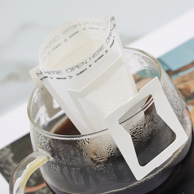 25/50pcs Coffee Filter Bags Disposable Drip Coffee Paper Pack Portable Hanging Ear Espresso Coffee Tool Coffee Drip Filter Bag