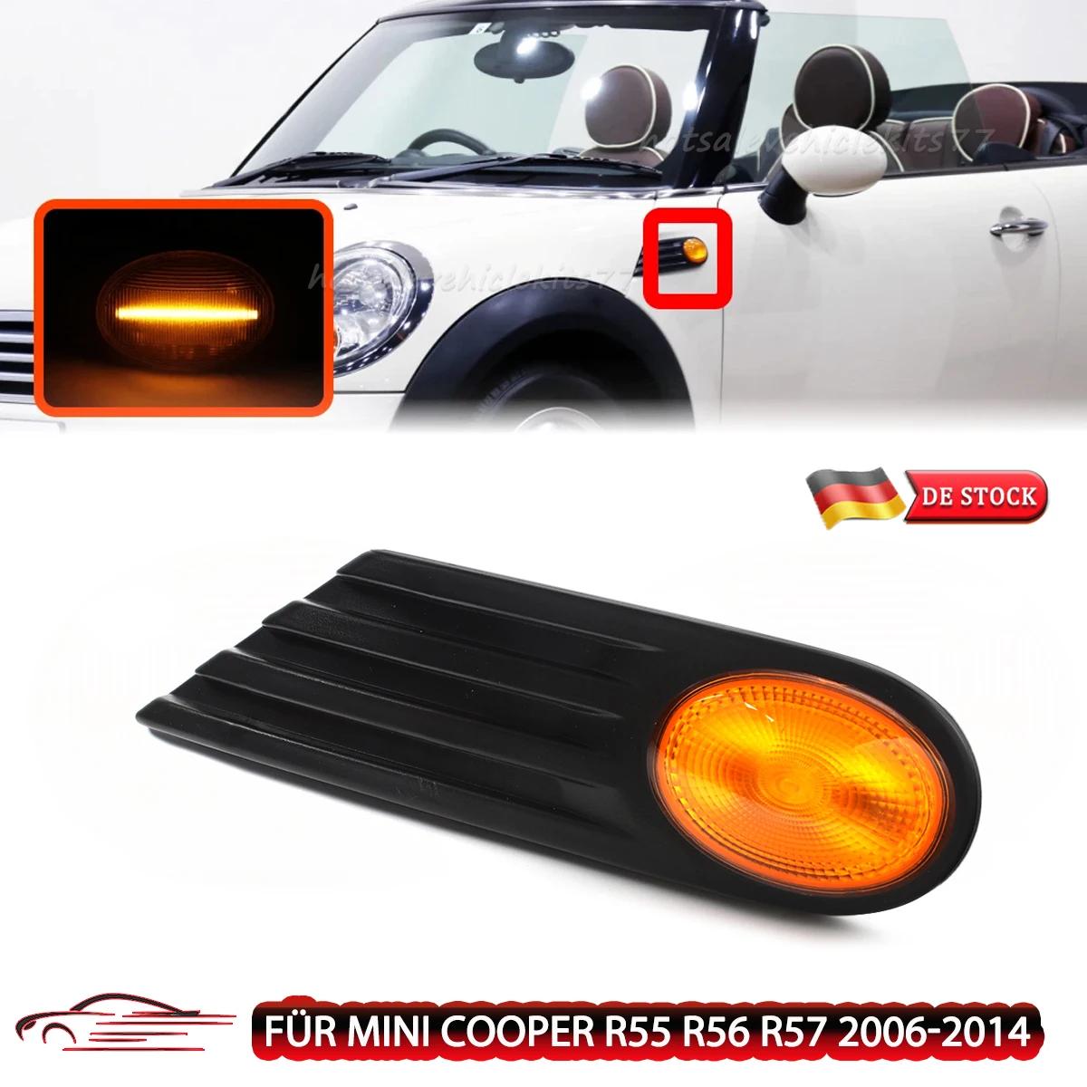 

Для Mini Cooper R56 Base Hatchback 2-дверный 2007-2013 гг. передний боковой габаритный фонарь левый/правый