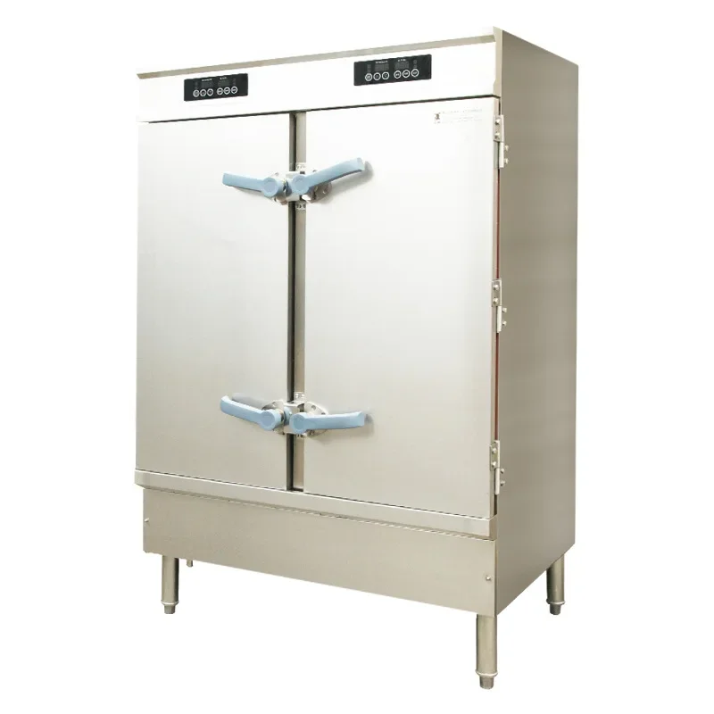 Good Quality Commercial Kitchen Equipment Intelligent Fully Automatic Double Door Rice Steaming Cabinet