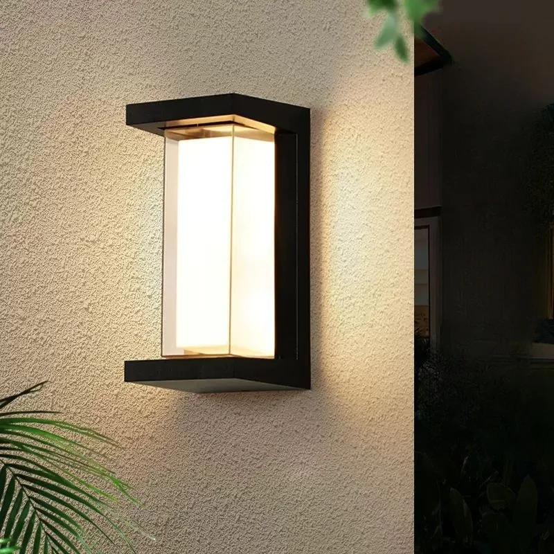 Dual-shield  LED outdoor  waterproof wall light 20W AC85-265V IP65  sports radar voice sensor wall light porch garden courtyard
