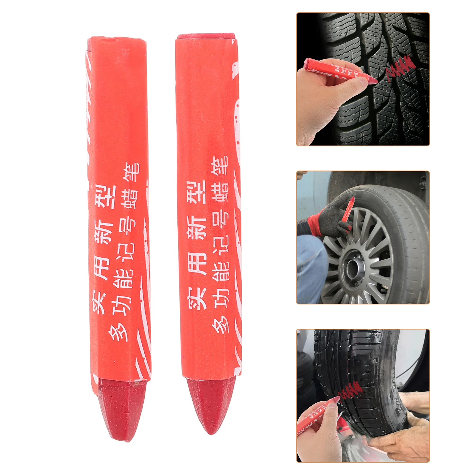 

4Pcs Tire Marker Pen Waterproof Wax Crayons for Clear Visibility and Durability in Different Weather Conditions
