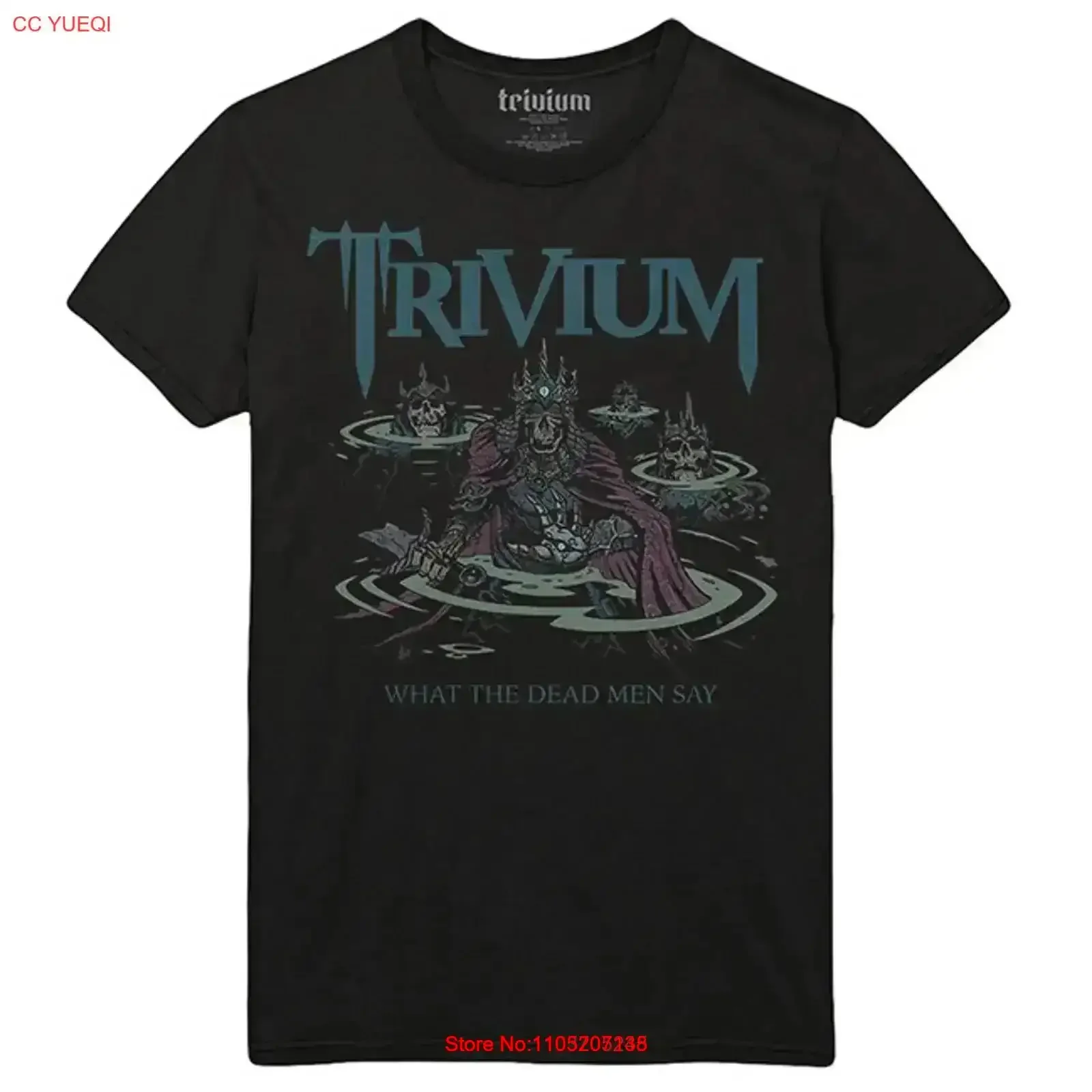 تي شيرت Trivium What Dead Men Say S XXL شريط معدني رسمي عتيق مغسول أوم ملابس مصممة قليلاً ملابس خروج متعددة الاستخدامات #1