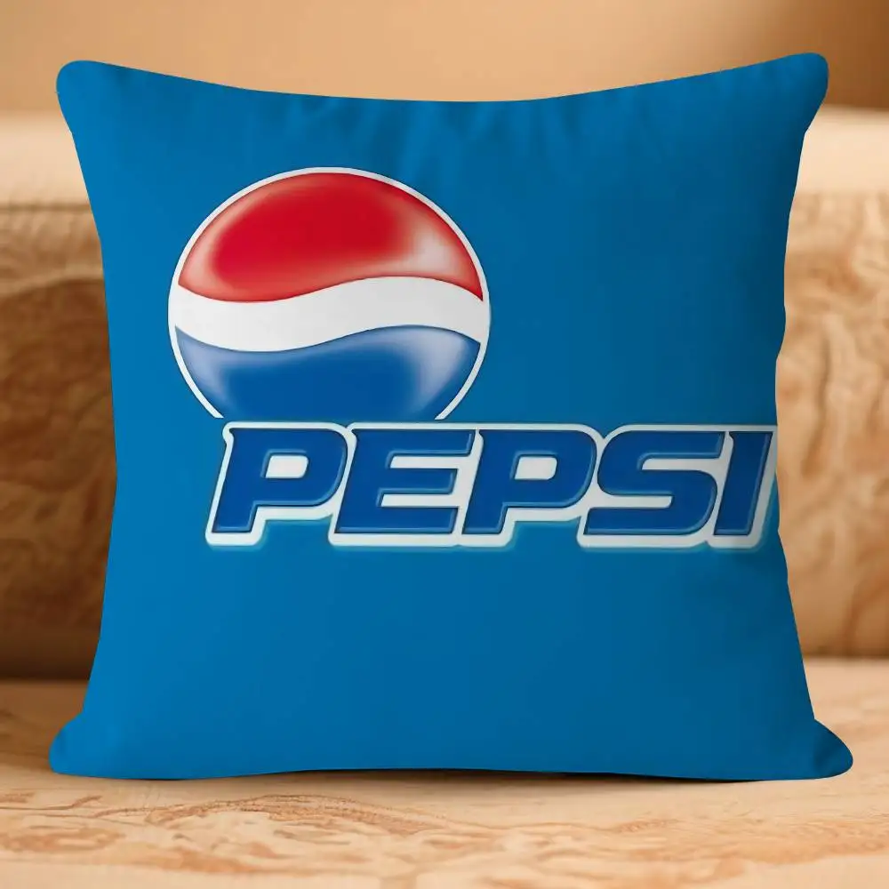 SodaS Brand Art - غطاء وسادة بيبسيس قابل للإزالة وقابل للغسل - كتان ناعم لجميع المواسم
