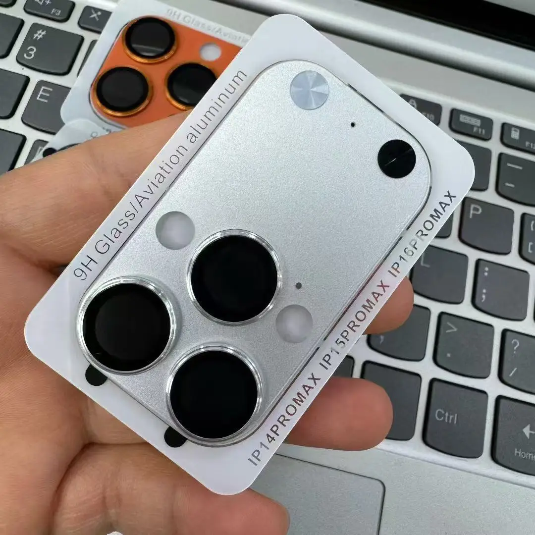 واقي كاميرا معدني أصلي عالي الدقة لهاتف آيفون 17 16 15 14Pro Max Transform 17 Pro Max غطاء حماية حلقة عدسة من سبائك الزجاج #6