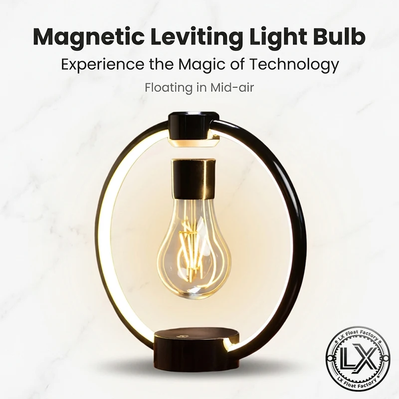 Magnetic Levitation Lamp Creativity Floating Glass LED Bulb Home Office Desk Decoration Birthday Gift Table Novelty Night Light