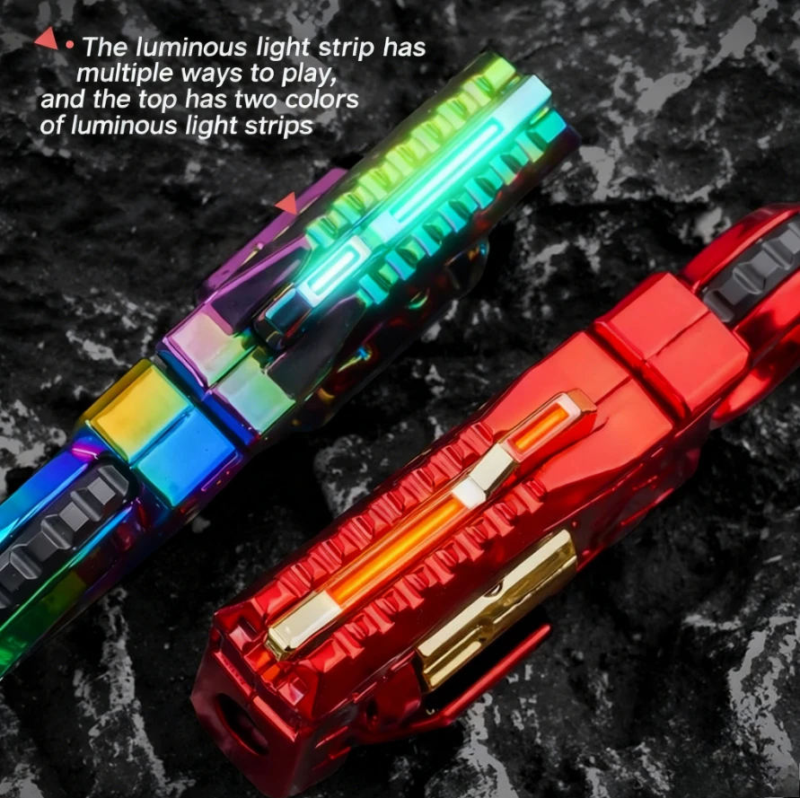 Metall-Ratschen-Fidget-Pistole – Auswurfhülsen-EDC-Stressabbau-Spinner für Kinder & Erwachsene