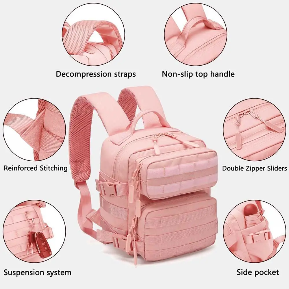 Ransel Mini pria dan wanita, ransel kecil untuk Gym, Hiking, bepergian, olahraga, lari 9L