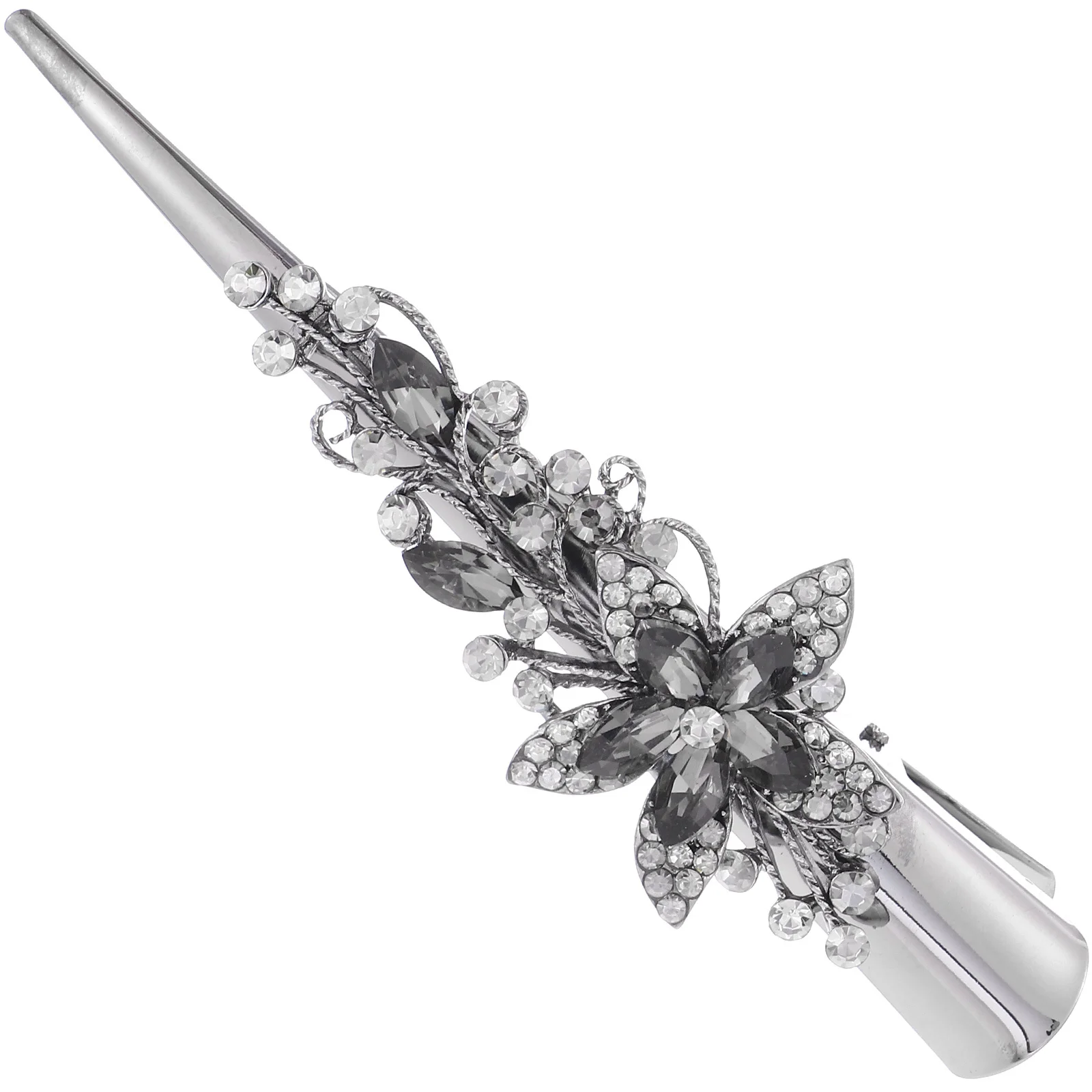 خمر القرن كليب المعادن حجر الراين الزخرفية دبوس الشعر للنساء منقار البط مشبك شعر موضة إكسسوارات الشعر أداة التصميم