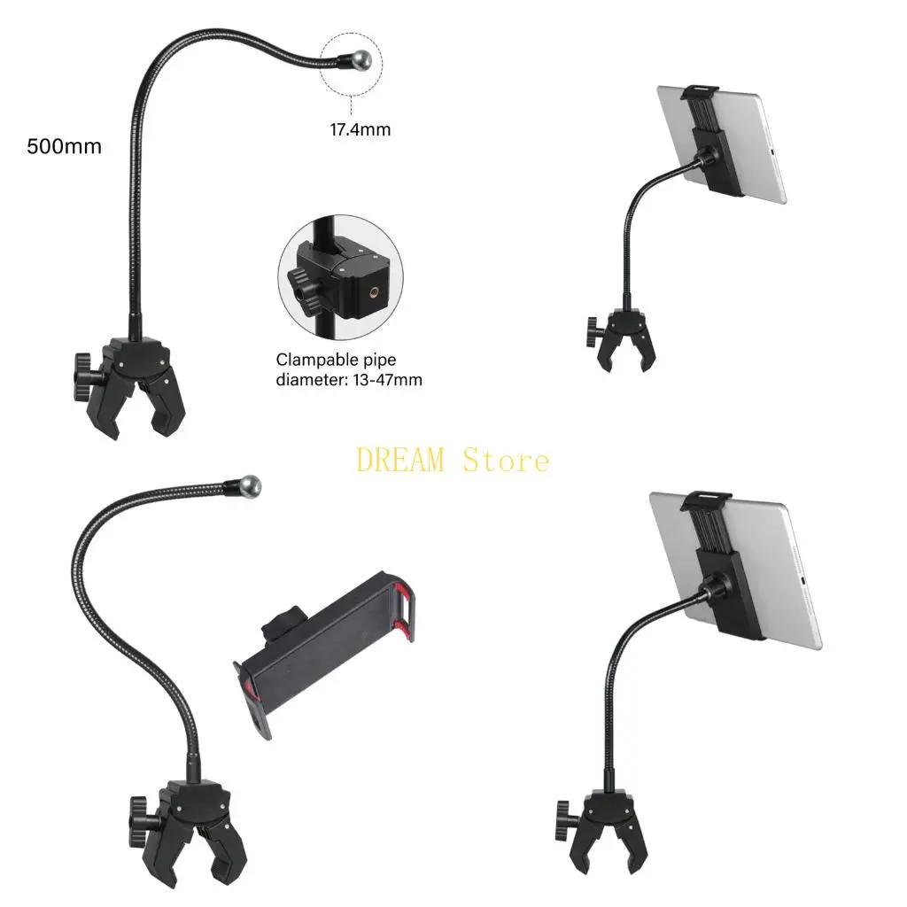 

Metal Tube Tablets Mount Featuring 35mm Thickness Grip 13 47mm Pipe Compatibility For Stable Positioning best sale