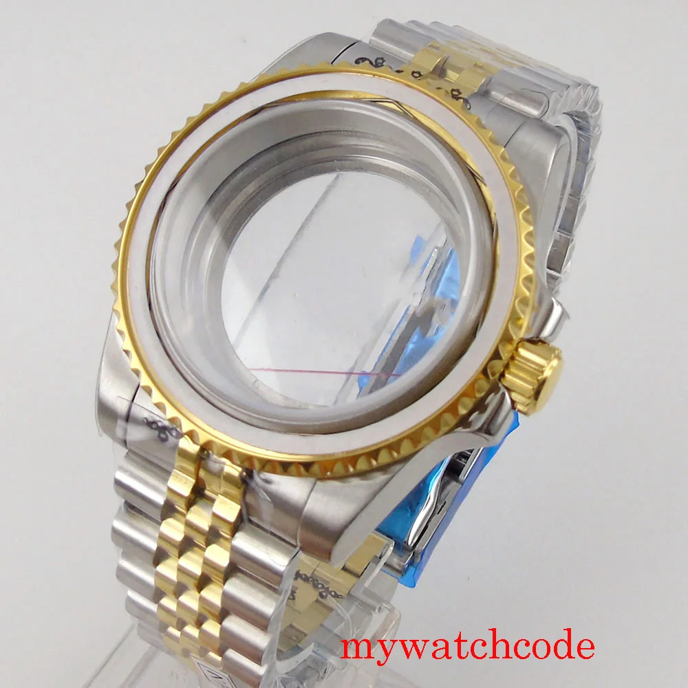 NH34 NH35 Watch Case Steel Silver Gold Two Tone Watch Part for ETA 2824 PT5000 MIYOTA DG SKX Watch Maker 120clicks Bezel 200M