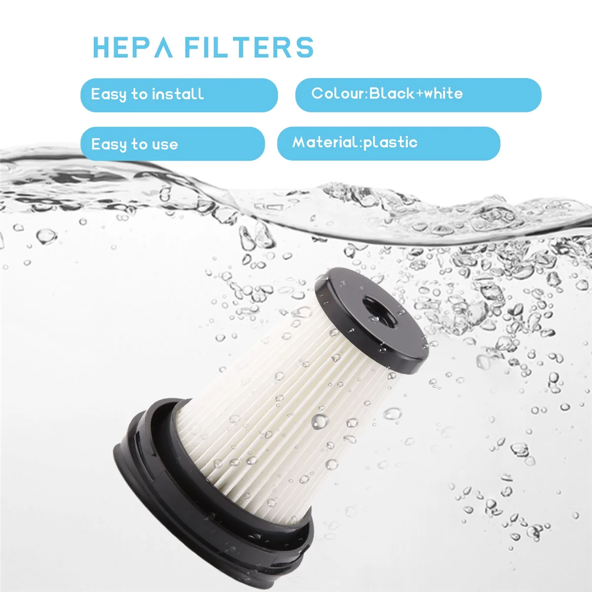 ตัวกรอง HEPA 4ชิ้นสำหรับ VCH9630 VCH9629 VCH9631 VCH9632-สำหรับเปลี่ยนชิ้นส่วนหมายเลข9178008590