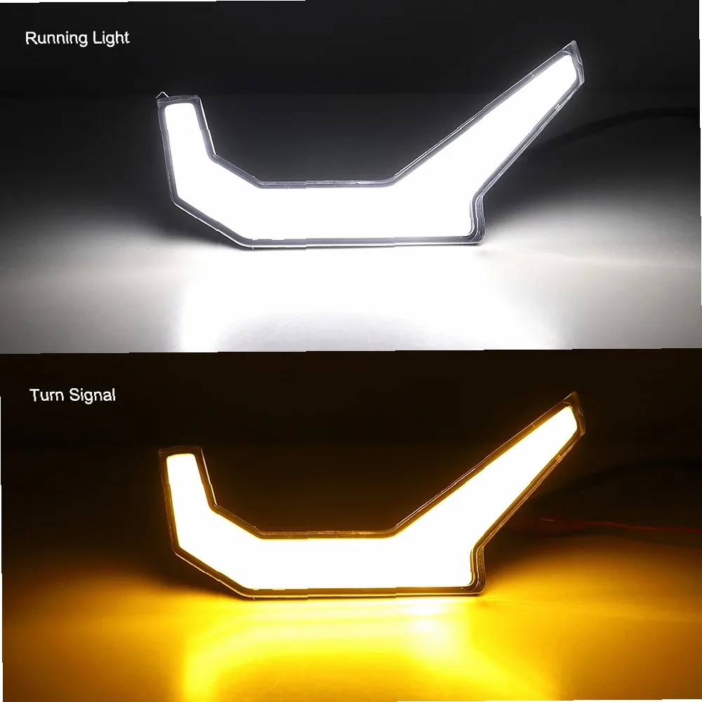 UTV ATV Front Fang Accent LED Turn Signal Lights for Polaris RZR XP XP4 1000 2014-2018 RZR-4 900 2015-2020 Accessories
