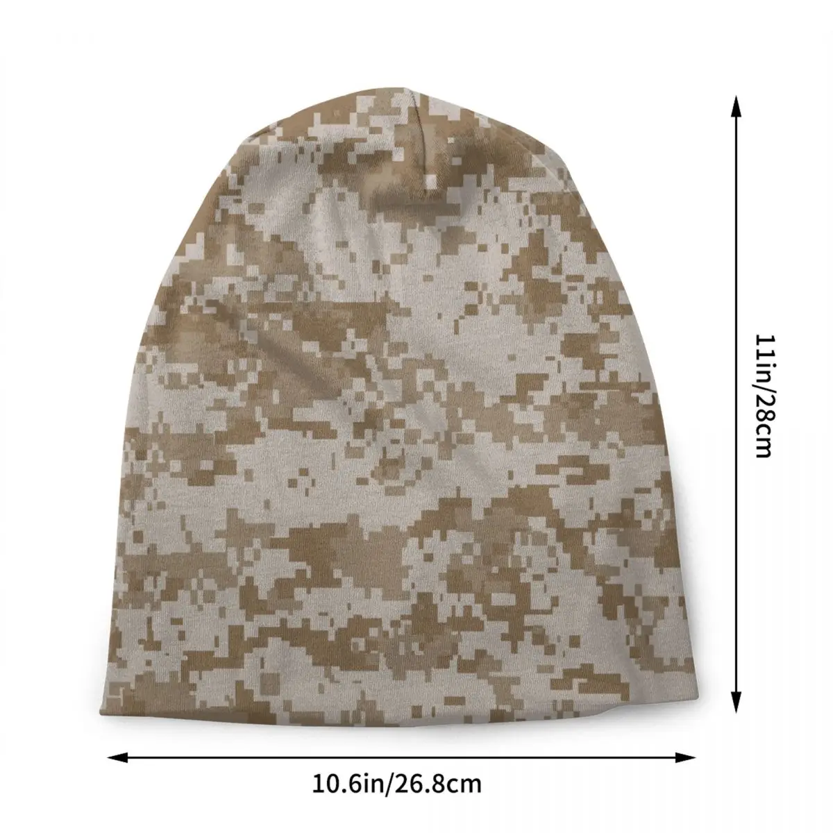 Digital Desert Camo Skullies Beanies Caps Hip Hop Winter Warm Women Men Knit Hats Unisex Adult Camouflage Bonnet Hats