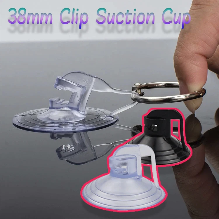 20Pcs 38mm Suction Cup Sucker Mount Holder for Car Bathroom Kitchen Sunshade Shower Wall Windshield Window Glass Decor Wedding