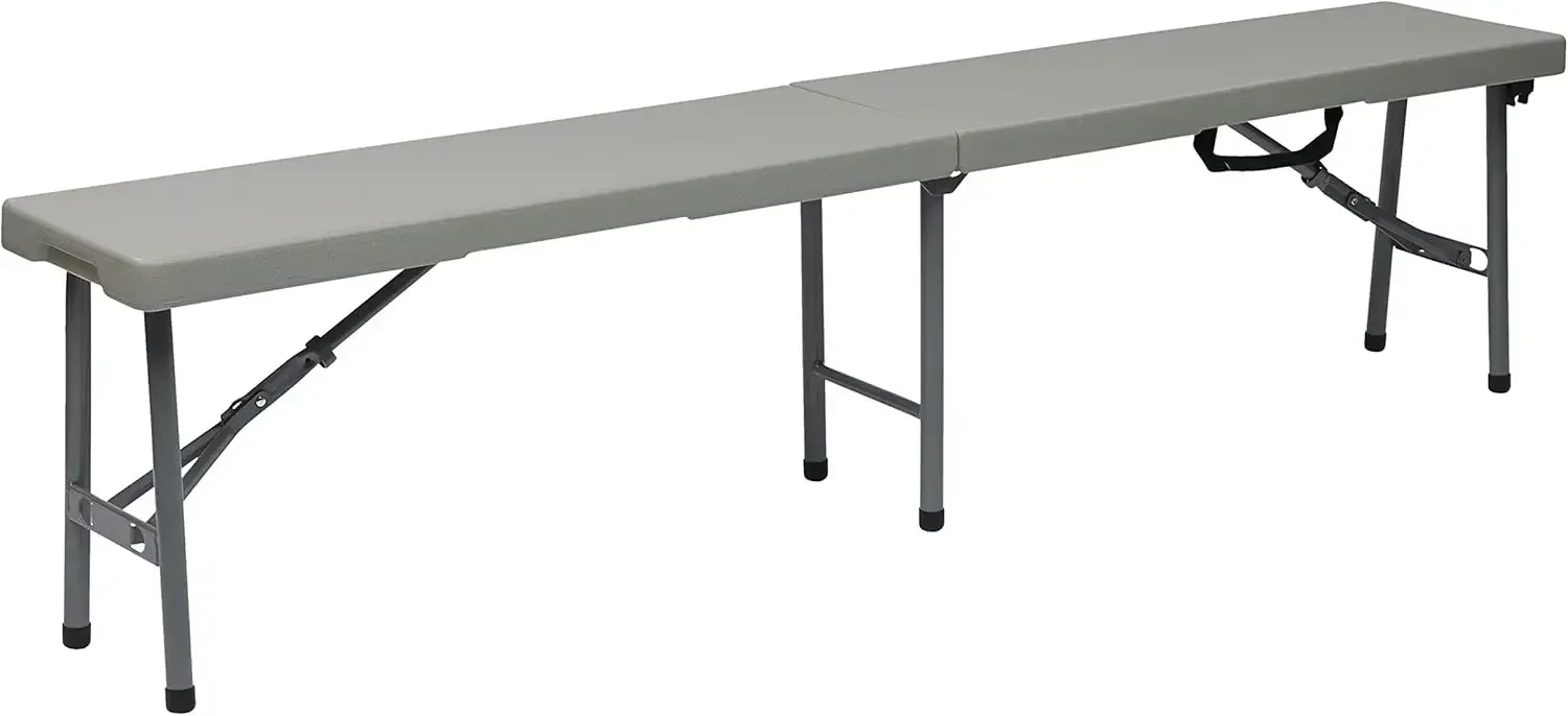 

Furniture for Indoor or Outdoor Use, Single, Fold in Half 6 Foot Bench