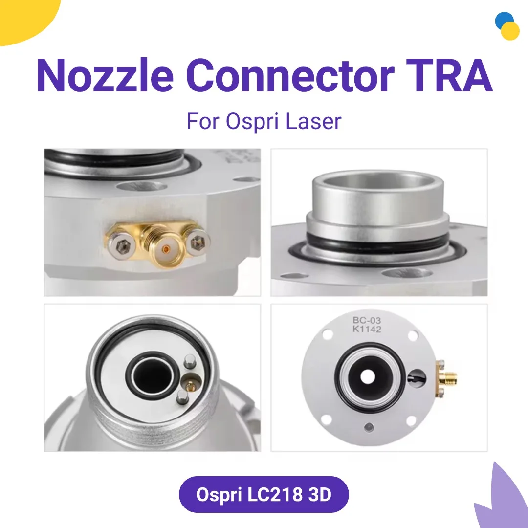 Ospri الألياف الليزر المعادن قطع رئيس فوهة الليزر الاستشعار موصل فوهة اتصال أجزاء LC218 ثلاثية الأبعاد H82