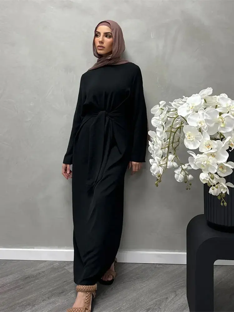 Eid Modest Abaya Dubai 2024 Muslim Kaftan Dress Islamic Clothing Abayas For Women Caftan Marocain Femme Vestidos Musulmanes