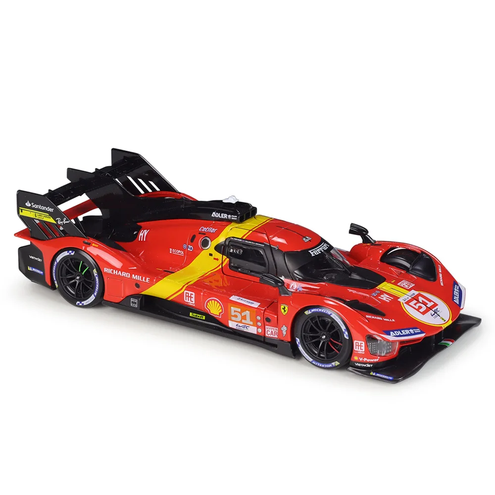 

Bburago 1:24 24 Hours of Le Mans 2023 499P Racing Simulation Alloy Model Diecast Alloy Car Model Collectible