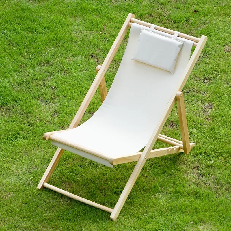 Outdoor Lounge Luxury Beach Chair Comfortable Portable Simple Recliner Beach Chair Picnic Modern Chaise Pliable Furniture