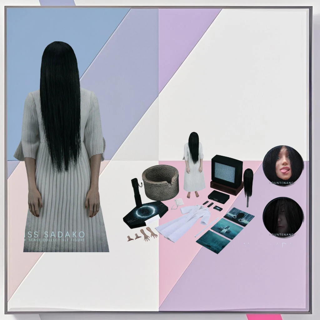 

В наличии Yantoys JR08 1/6 Женское ролевое белое платье Ghost Sadako Yamamura Sadako Полный набор 12-дюймовая графическая модель действия