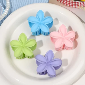 Hawaiianische rosa Blumenhaarklauenklammern für Frauen und Mädchen, süße Haarstifte, dicke und dünne Haarzubehör, 4 PCs 8 Hauptverkäufe Rosa -Flaschen - №3