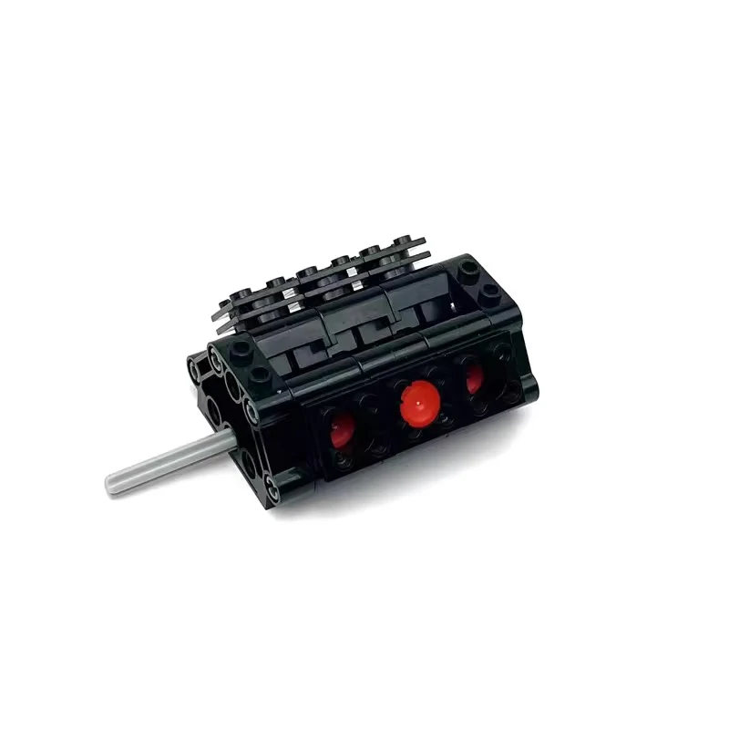 Blocs de construction de cylindre pneumatique, modèle dynamique de moteur V6, pièces pour voiture technologique, assemblage MOC, briques à monter soi-même, accessoires de jouets