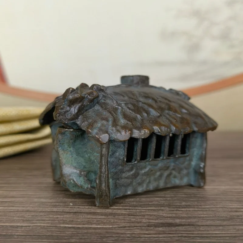 Vintage Distressed Tree House Incense Burner Home Decorative Ornament