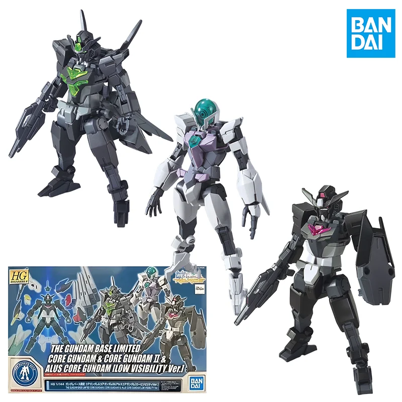 

Bandai HG THE GUNDAM BASE LIMITED CORE GUNDAM ＆ CORE GUNDAM Ⅱ＆ ALUS CORE GUNDAM[LOW VISIBILITY Ver.] Action Figure Assembly Toys